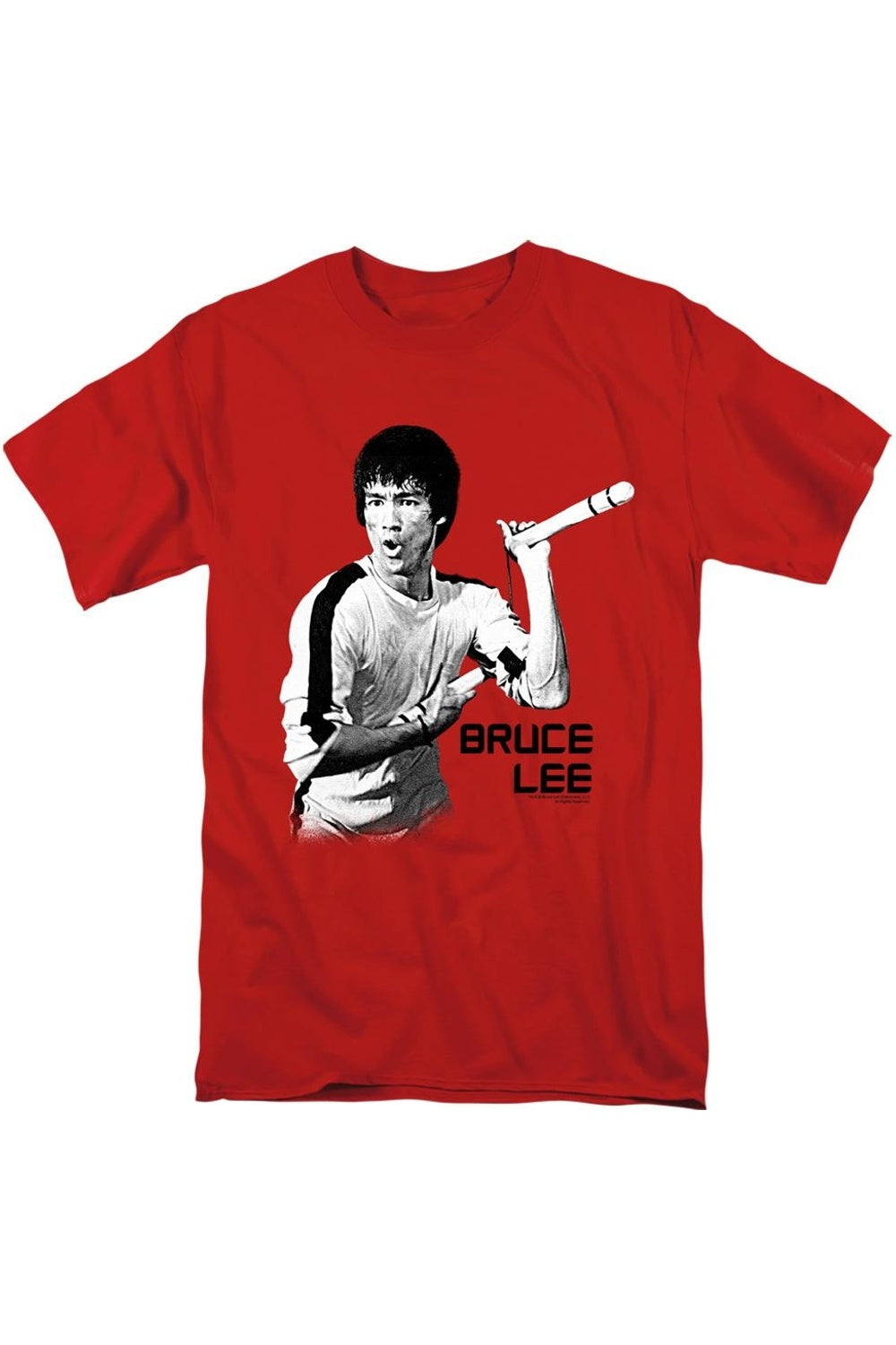 

Футболка с коротким рукавом для взрослых Bruce Lee Nunchucks Gildan, красный
