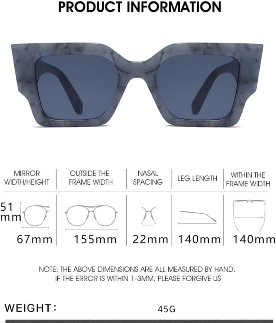 

Солнцезащитные очки для мужчин и женщин - защита UV400 - увеличенные линзы конфетных цветов для занятий спортом на открытом воздухе и вождения DSVIGF, Grey