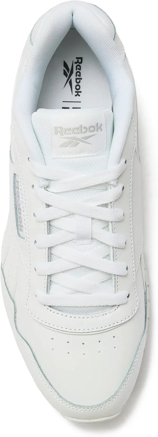 Мужские кроссовки Reebok Glide - черные или белые теннисные туфли, размеры с 7 по 15, белый/серый — фото 3