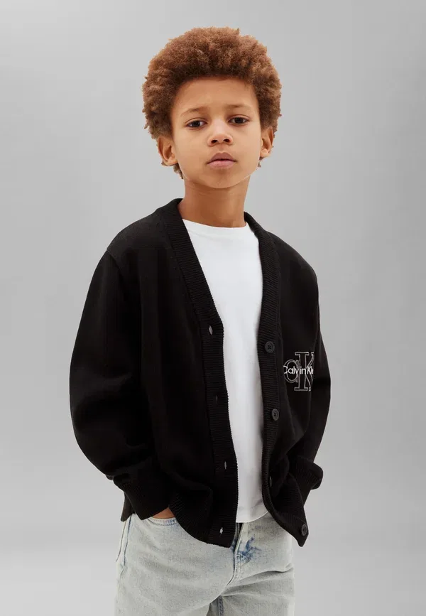 Кардиган Monologo varsity Calvin Klein Jeans, черный