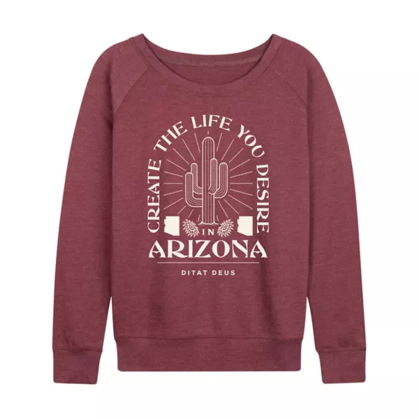 

Женская футболка с длинным рукавом Create Life Arizona из французского трикотажа Licensed Character, красный