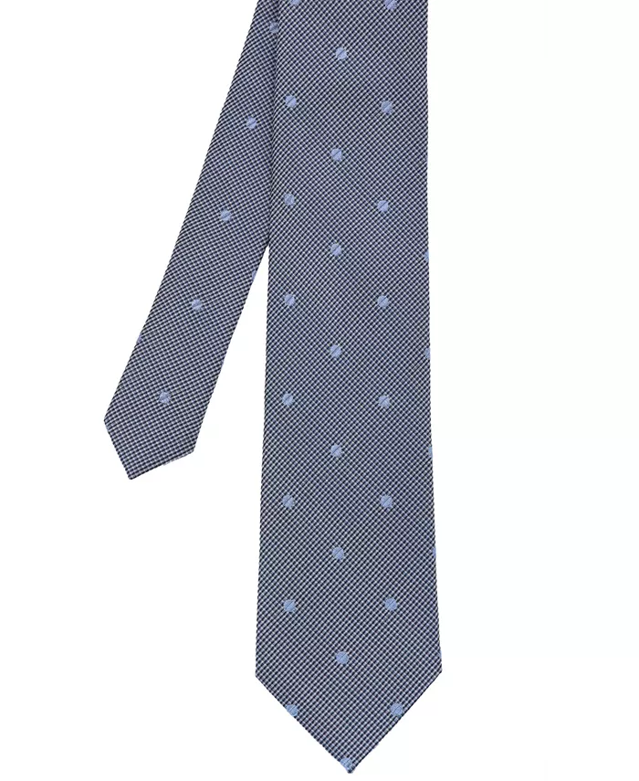 

Мужской галстук из шелка в клетку с горошком Ben Sherman, синий