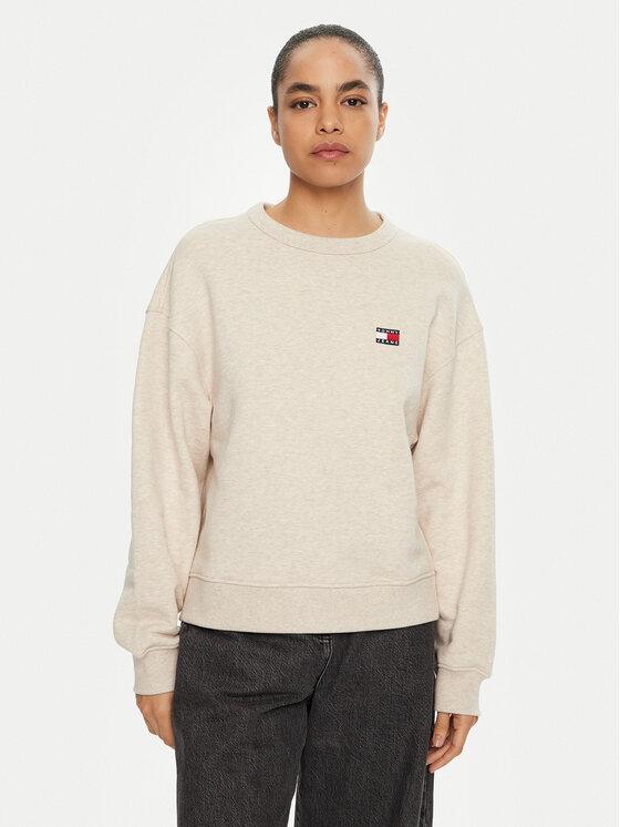 

Толстовка свободного кроя DW0DW19408 Tommy Jeans, бежевый