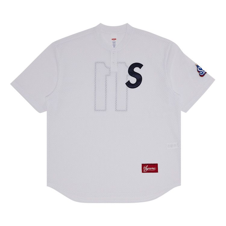 

Топ Supreme S Logo Baseball Henley 'White'
