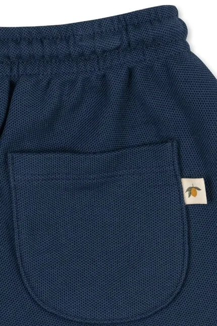 Шорты детские с аппликацией Florian Shorts Konges Sløjd, синий — фото 3
