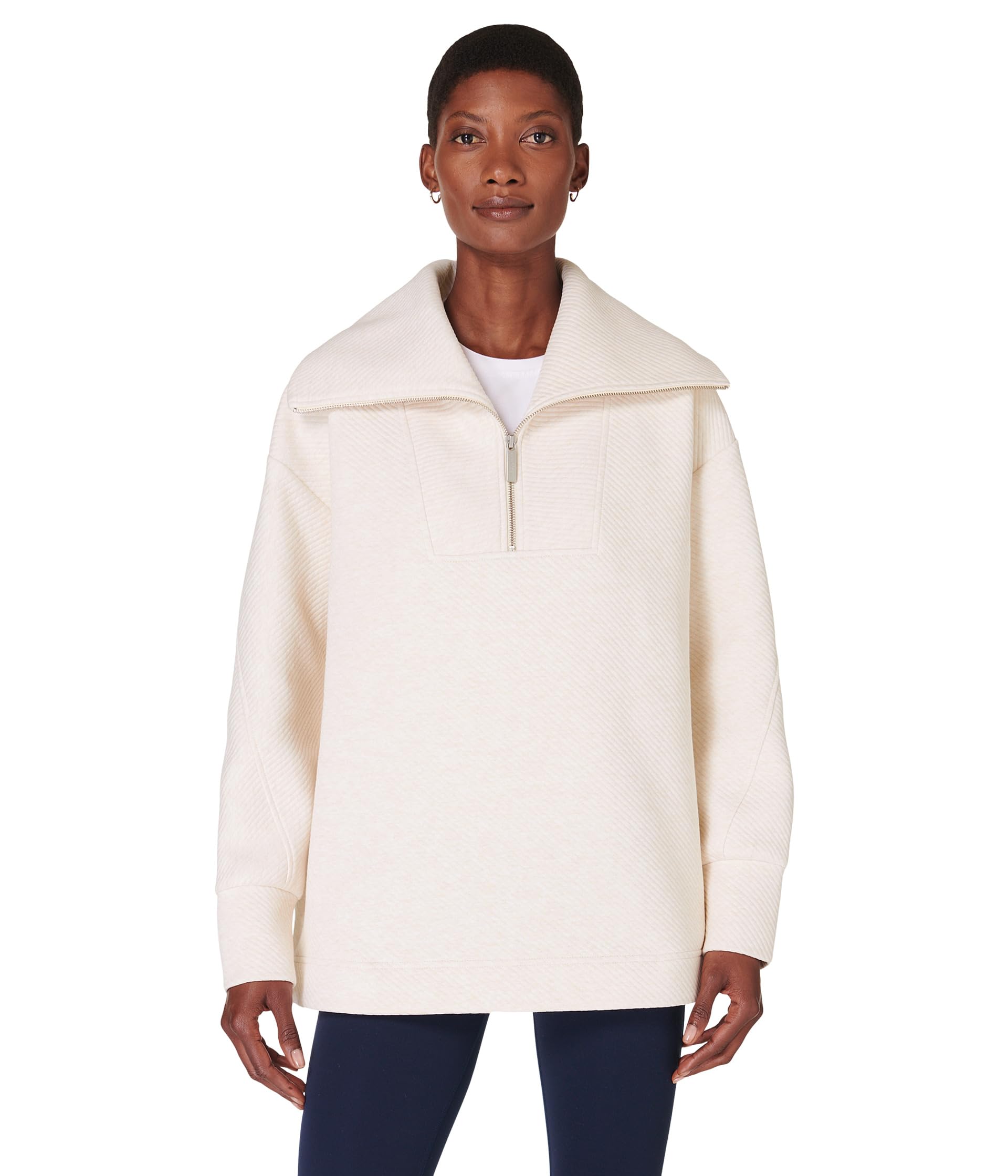 

Толстовка Sweaty Betty Radiant Half Zip Sweatshirt, Oatmeal Marl