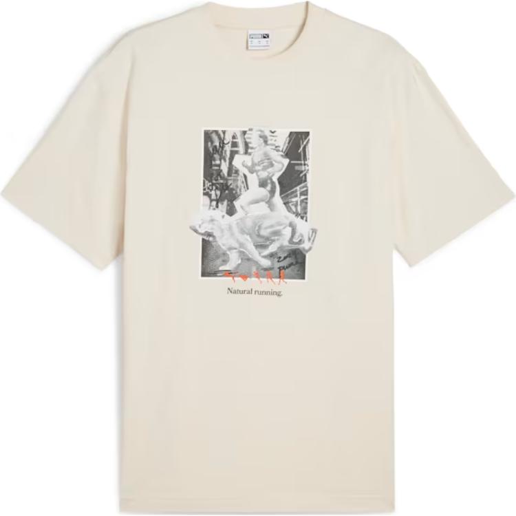 

Графическая футболка Club De Course унисекс PUMA, Ecru, Бежевый, Графическая футболка Club De Course унисекс PUMA, Ecru