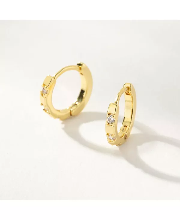 

Подиумные серьги-хагге с покрытием из 14-каратного золота, 0,5 дюйма Uncommon James, gold