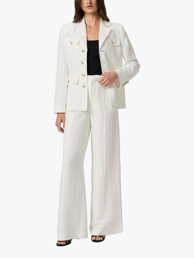 

Широкие брюки Greyson из льняной смеси PAIGE, White