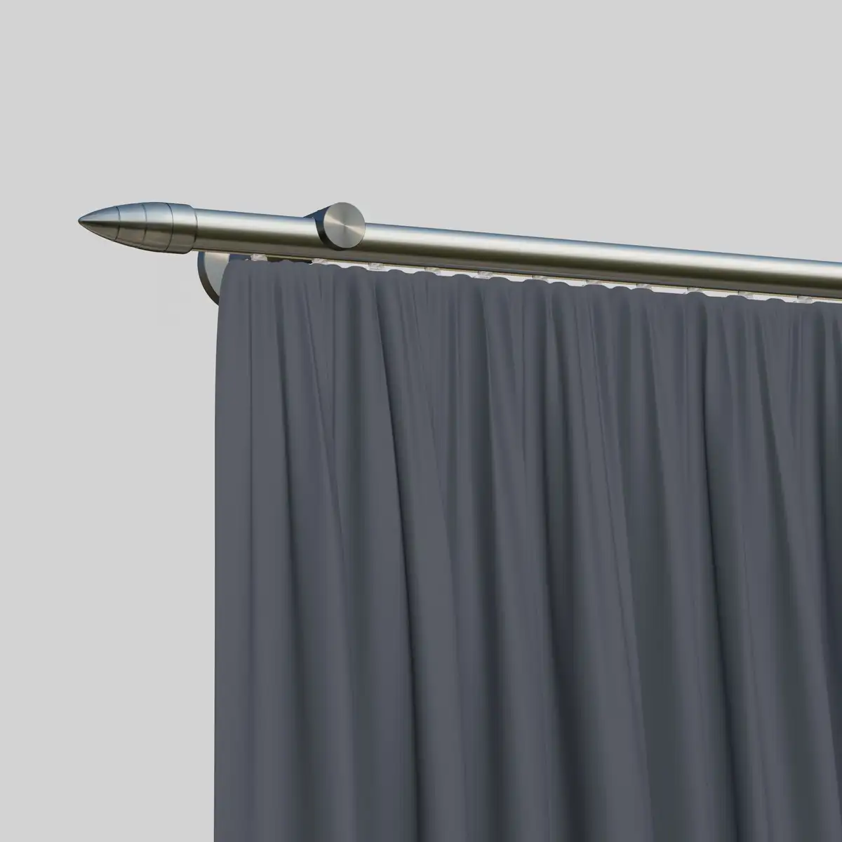 

Карниз indeko "Menorca", 1 направляющая, желаемая длина 130 см, цвет edelstahlfarben