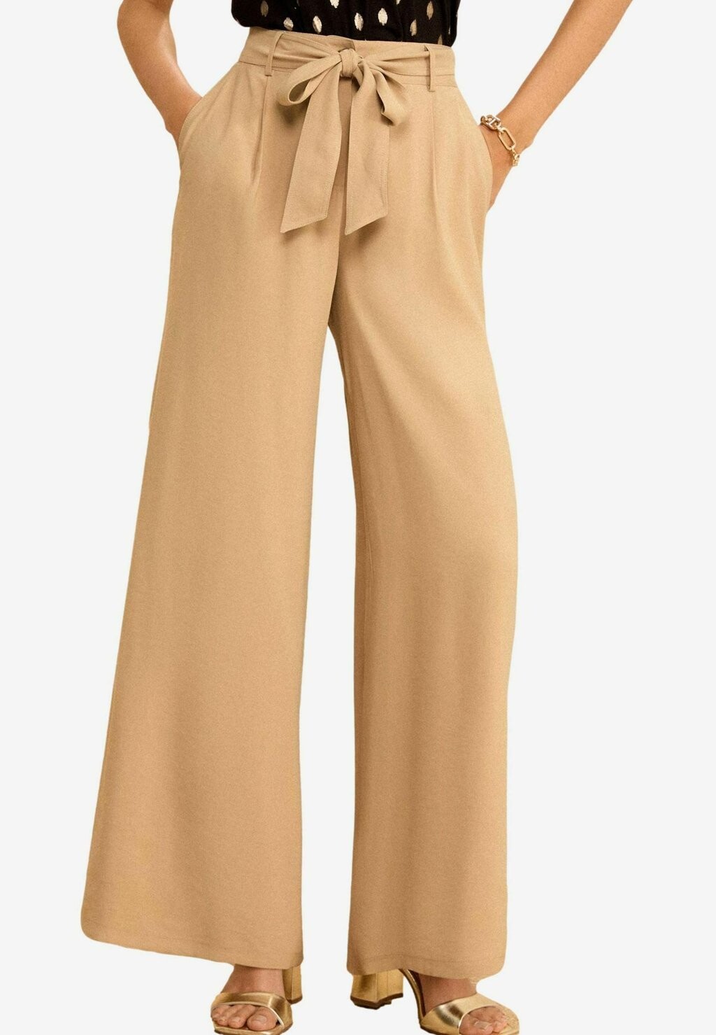 

Брюки WIDE LEG PETITE Love & Roses, бежевый