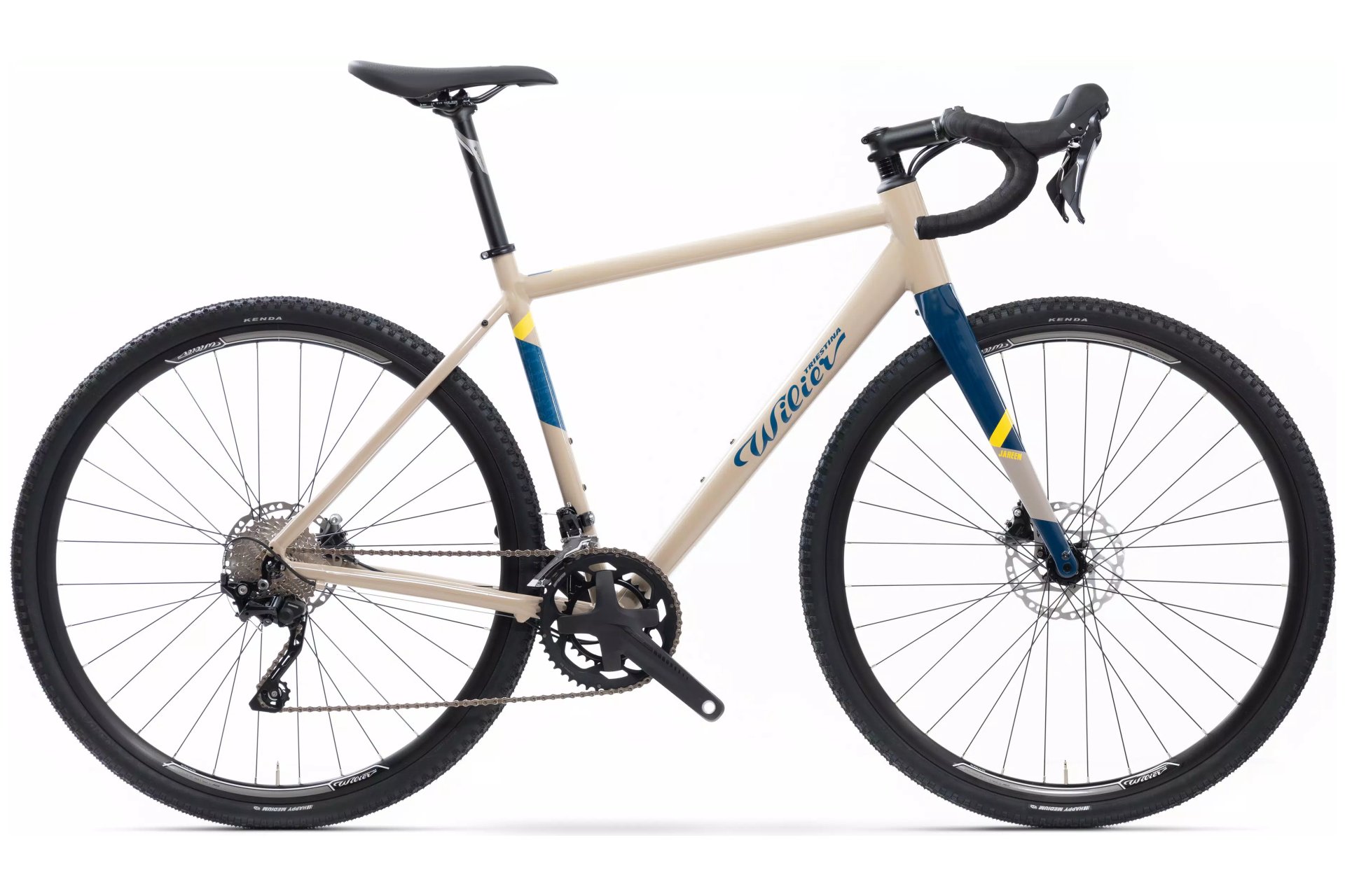 

Гравийный велосипед Wilier Jareen - grx 2x10 - dd28qr - 28 дюймов - diamant, beige | j22 sand blue yellow