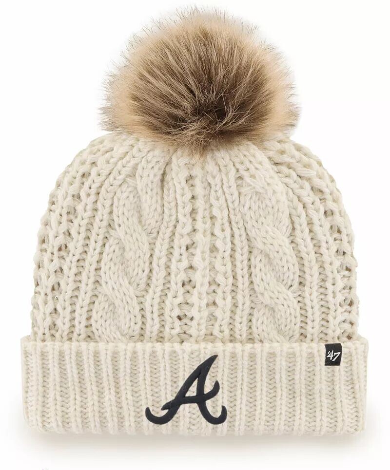 

Женская белая вязаная шапка Atlanta Braves '47 Meeko