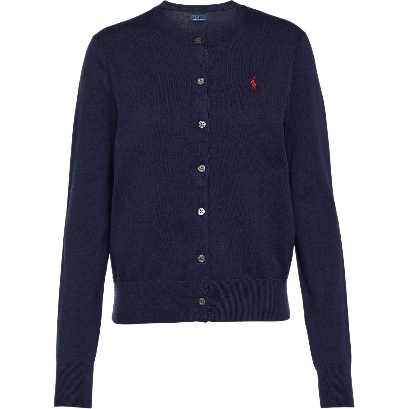 Кардиган с вышивкой Polo Pony Polo Ralph Lauren, синий — фото 3