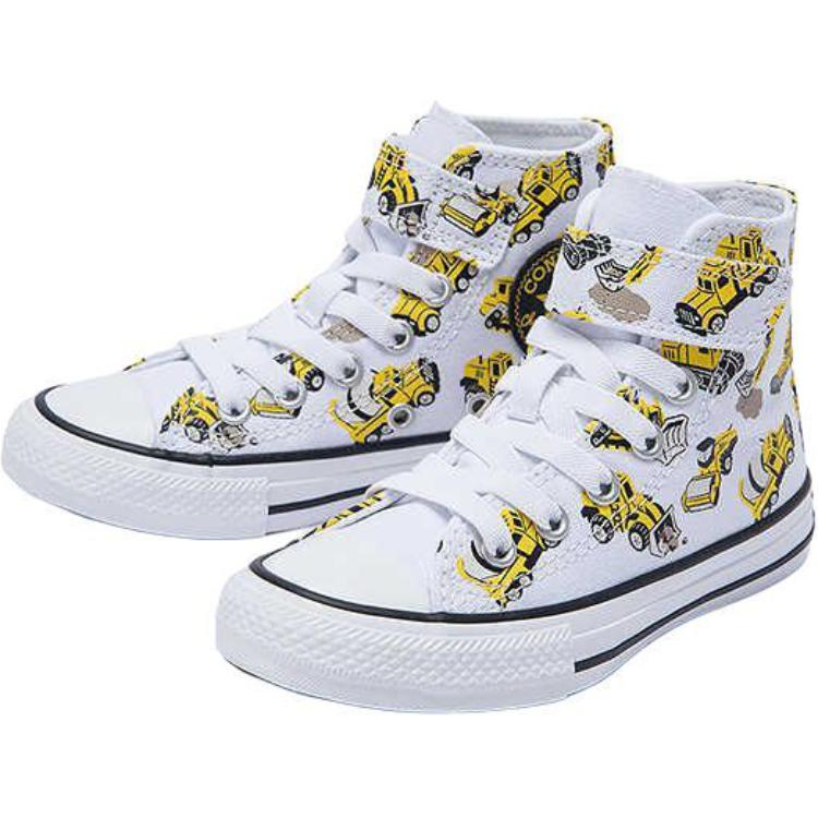 Кроссовки Chuck Taylor All Star Anti-Kick Cushioning High-Top детские из хлопка Converse, белый — фото 3