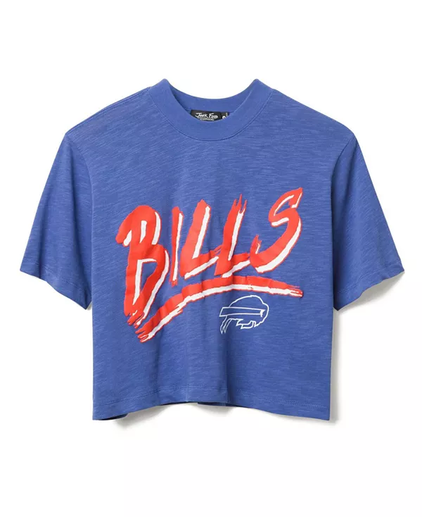 

Женская футболка с высоким воротником NFL Buffalo Bills Thrill Junk Food Clothing, синий