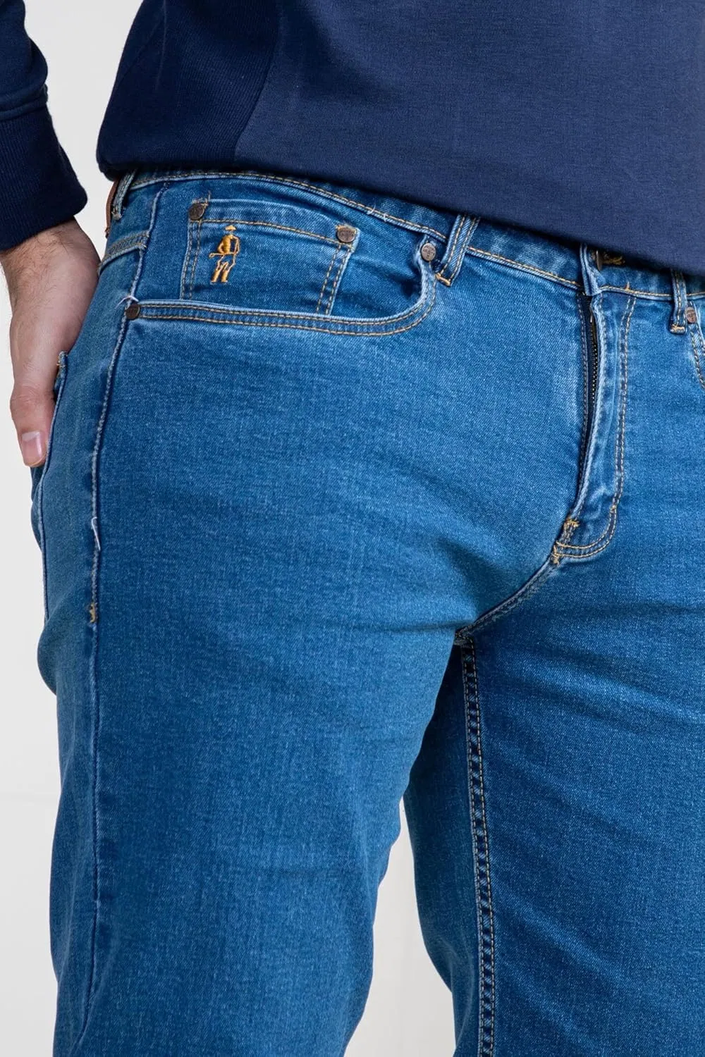 Джинсы Slim Fit Go Denim, темно-синие — фото 2