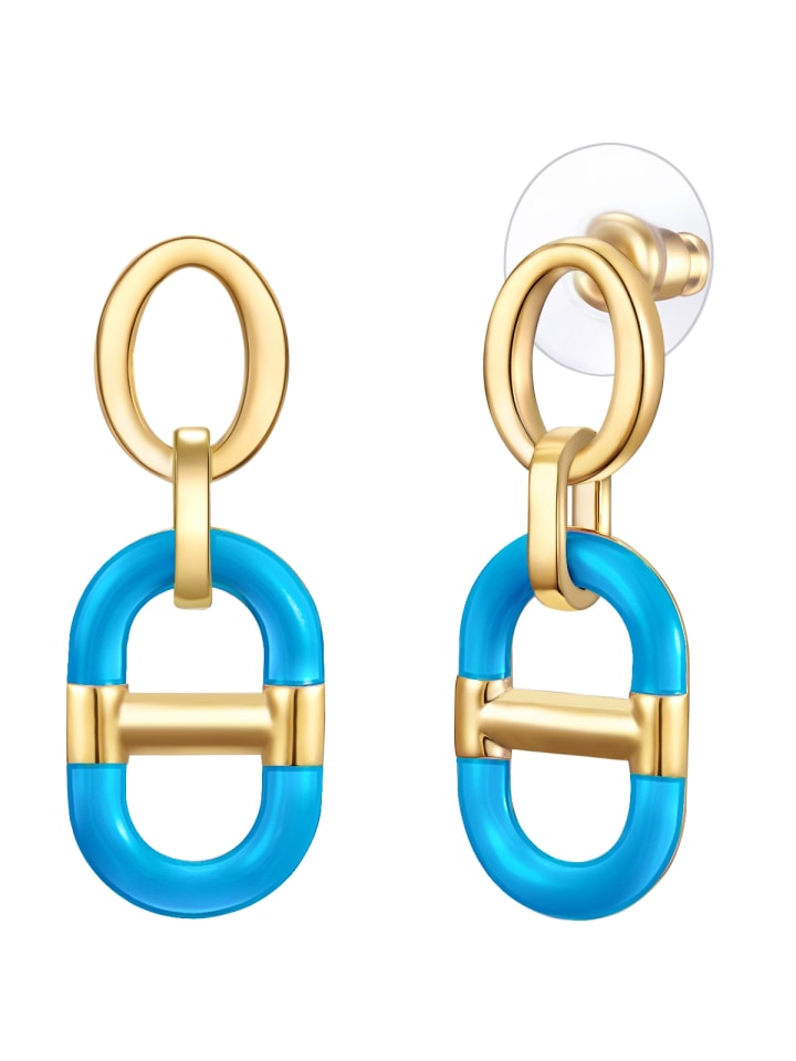 

Lulu & Jane Серьги из металлического сплава в оправе из желтого золота