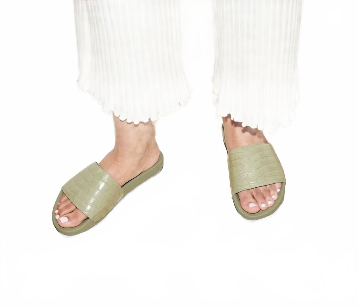 Women's Lea Slides In Eucalyptus FREDA SALVADOR, Eucalyptus — фото 2