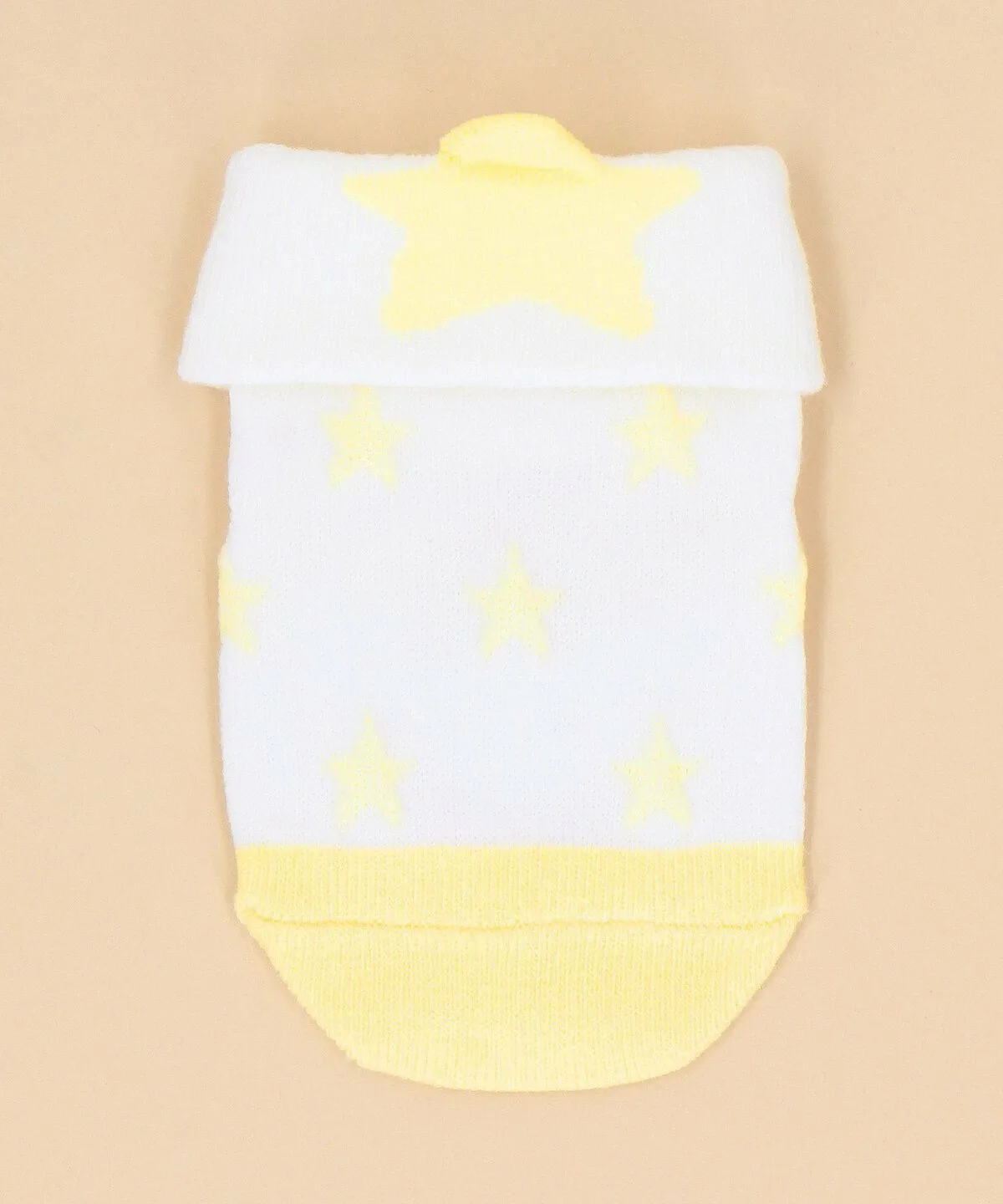 Носки со звездным узором Comme Ca Ism, White x Yellow