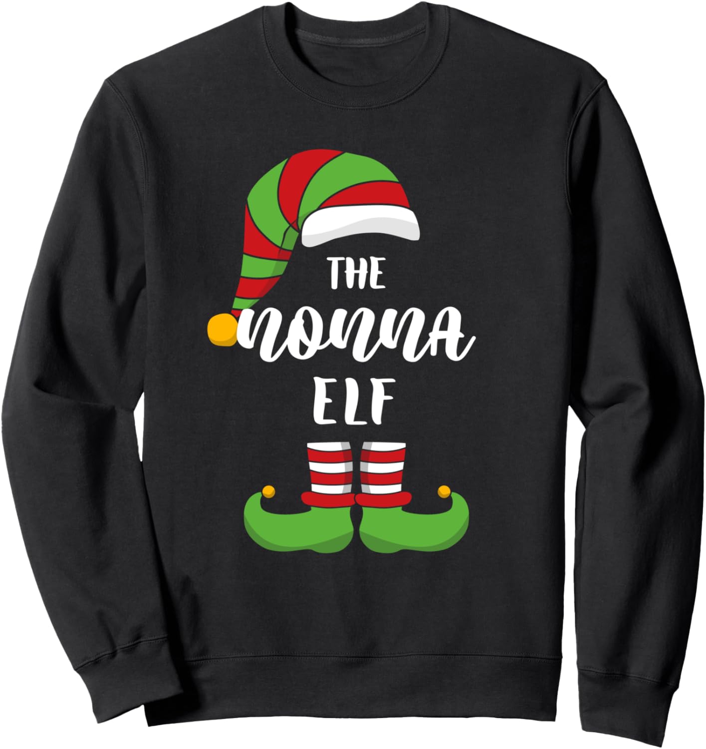 

Забавная рождественская толстовка Non Naelf Christmas Santa Helper Holiday Christmas Christmas Holiday Gift Designs, черный