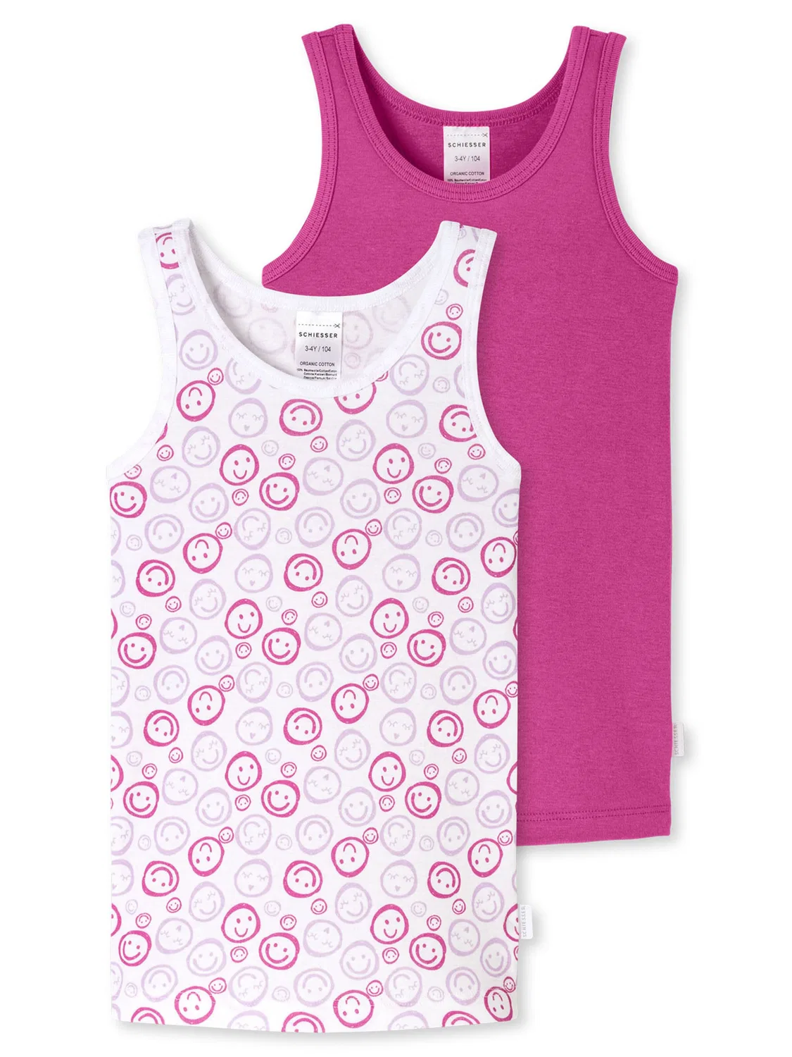 Нижняя рубашка 'Тонкая резинка' Schiesser, Pink/White