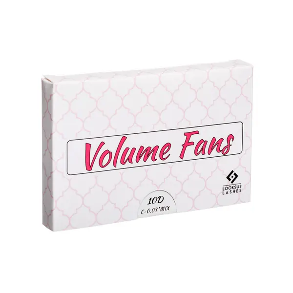 Готовые накладные ресницы, c-curl, 11 мм, 1 упаковка. Looksus Lashes Volume fans 3d — фото 4