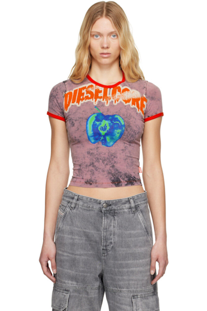 

Фиолетовая футболка T-Uncuties-Short-Q1 Diesel