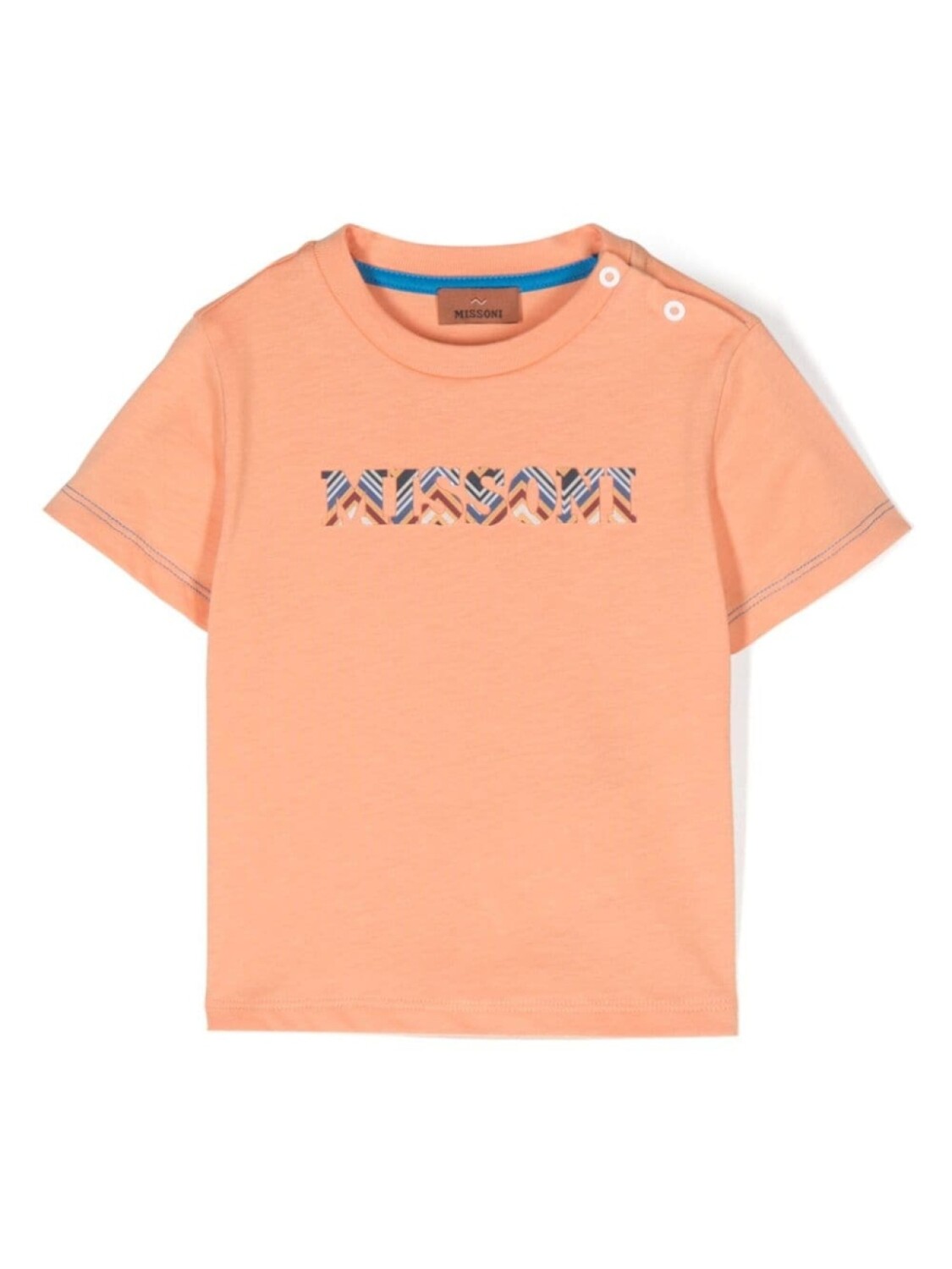 

Missoni Kids футболка с логотипом, оранжевый