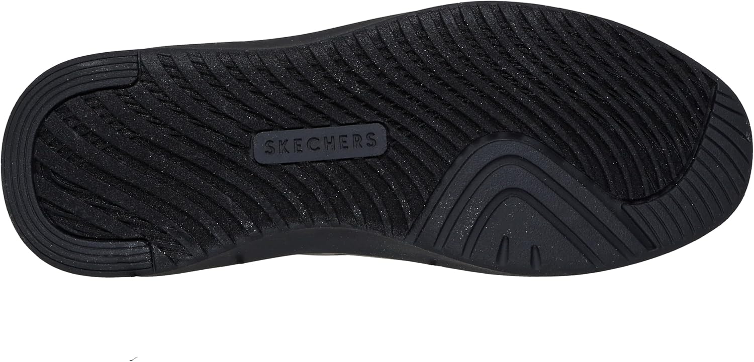 Мужские кроссовки Skechers Court Break с двойной вентиляцией и без шнурков, черный — фото 2