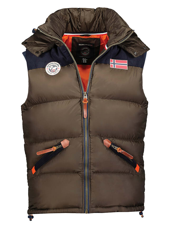 

Стеганый жилет Geographical Norway Velian, коричневый