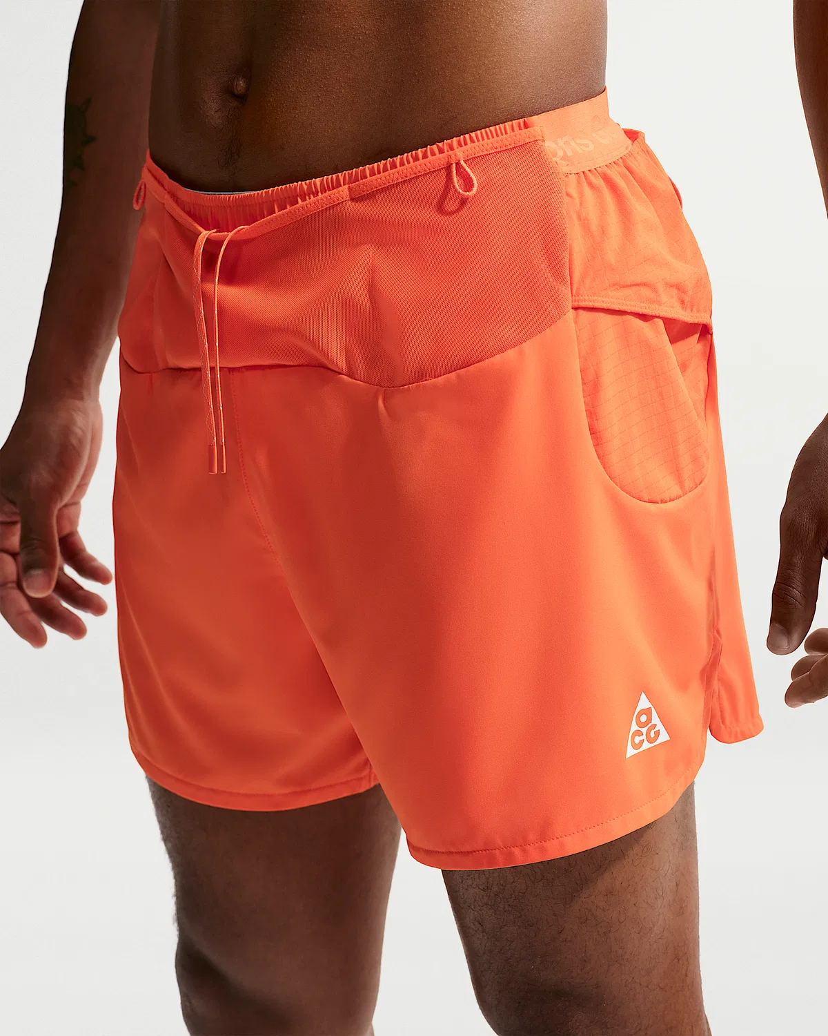 Мужские шорты Nike ACG "Second Sunrise" Dri-FIT ADV 5" с вкладышем, Safety Orange/Safety Orange/Summit White — фото 2