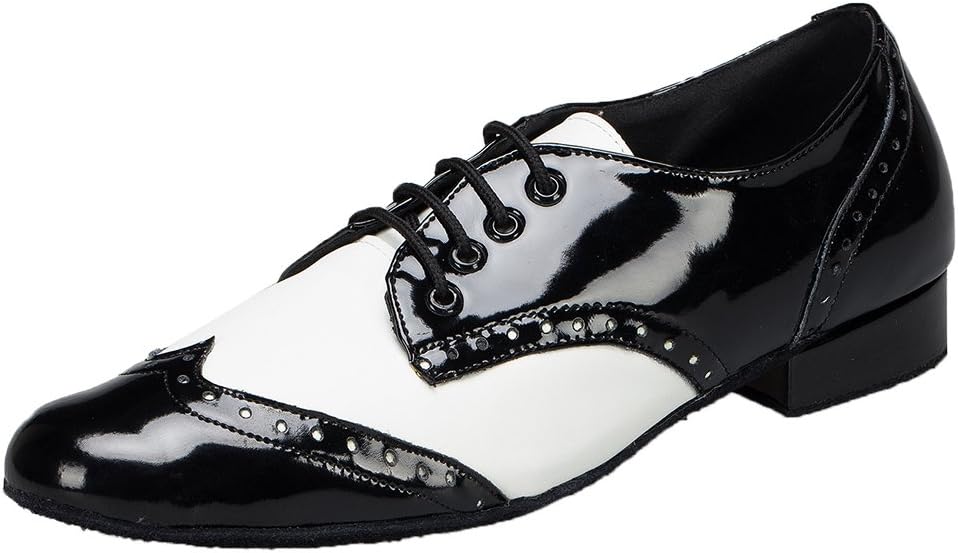 

Мужские современные классические латинские туфли для бальных танцев с закрытым носком и шнуровкой Shutup.Dance, белый