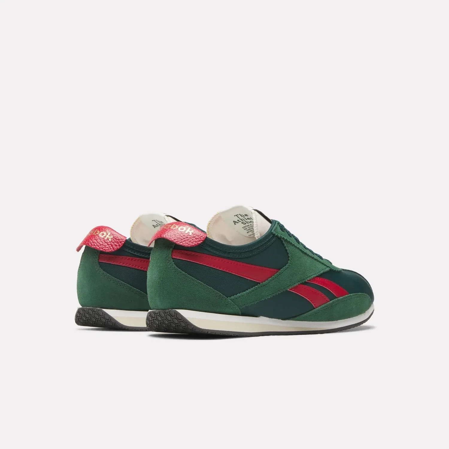 Кроссовки Reebok R400 унисекс, Dark Green/Forest Green/Flash Red — фото 3