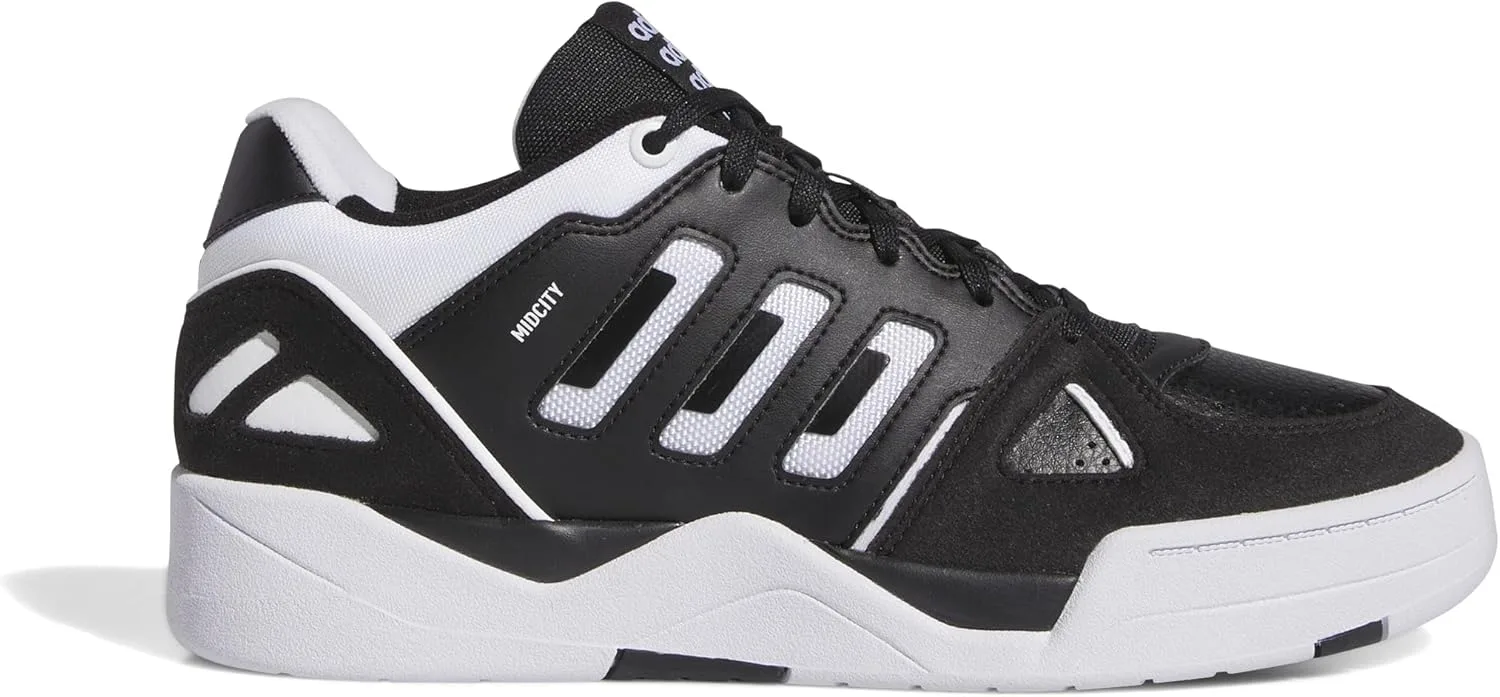 Мужские низкие кроссовки Adidas Midcity, белый/черный — фото 2