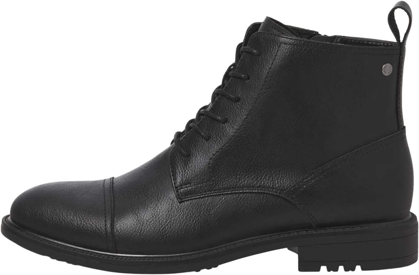 Мужские ботинки JACK & JONES Jfwbarbican из искусственной кожи на шнуровке, Charcoal