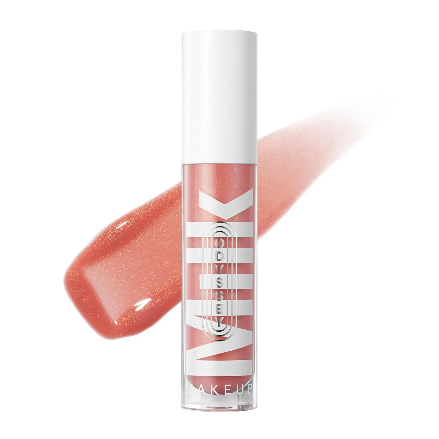 Блеск для губ Milk Makeup Odyssey - нелипкий, увлажняющий, полупрозрачный блеск с длительным сиянием - веганская формула, питает кожу благодаря маслу жожоба., Explore - Coral Shimmer