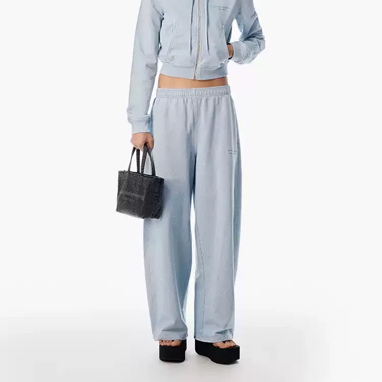 Повседневные брюки Washed Sky Blue Alexander Wang — фото 3