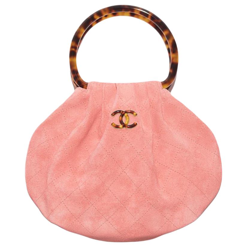 

CHANEL Сумка женская маленькая из телячьей кожи с эффектом замши, pink
