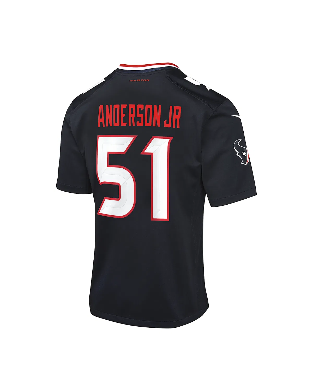 Детская большая футболка Nike NFL Game Jersey Will Anderson Jr. Houston Texans, Navy — фото 2