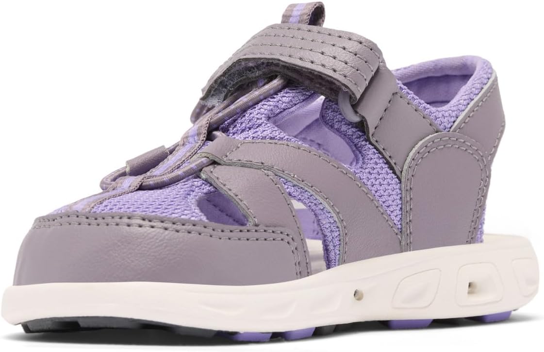 Columbia unisex-child Techsun Wave закрытые сандалии, Granite Purple/Paisley Purple — фото 4
