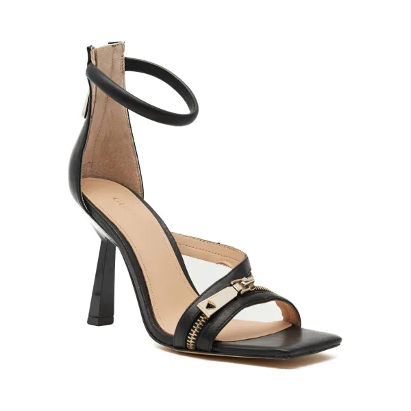 

Кожаные сандалии na szpilce jeomie Guess, черный