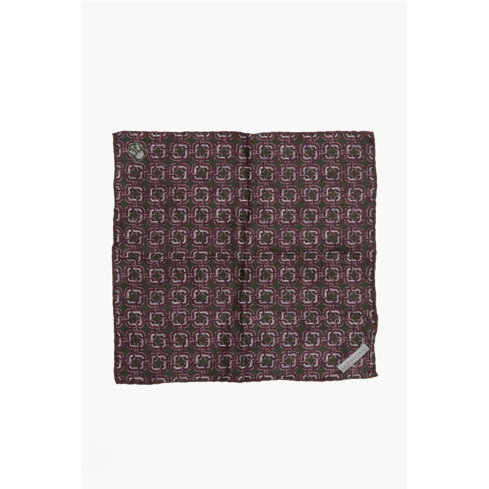 

Шелковый нагрудный платок с геометрическим узором Corneliani, мультиколор