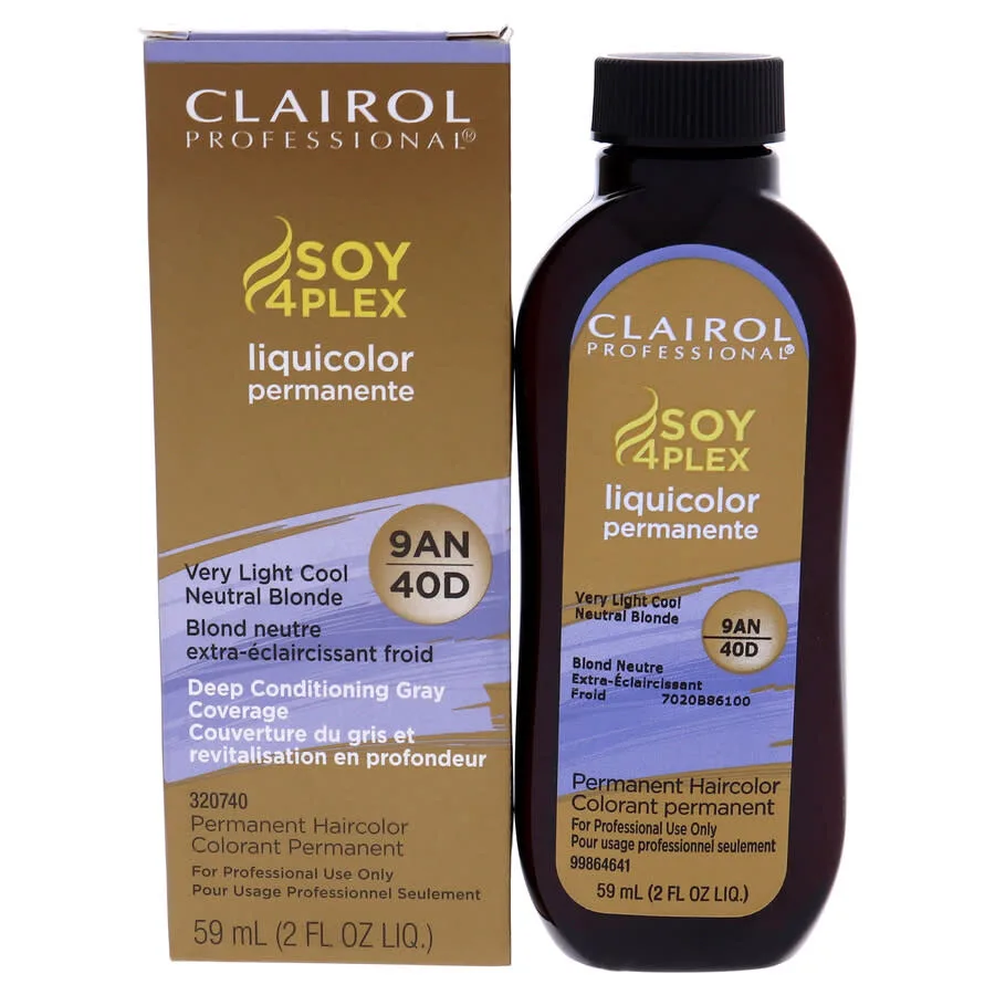 Clairol Soy 4 Plex Liquicolor стойкая краска для волос 2 унции 40D Очень светлый прохладный нейтральный блонд Уход за волосами 381519048517