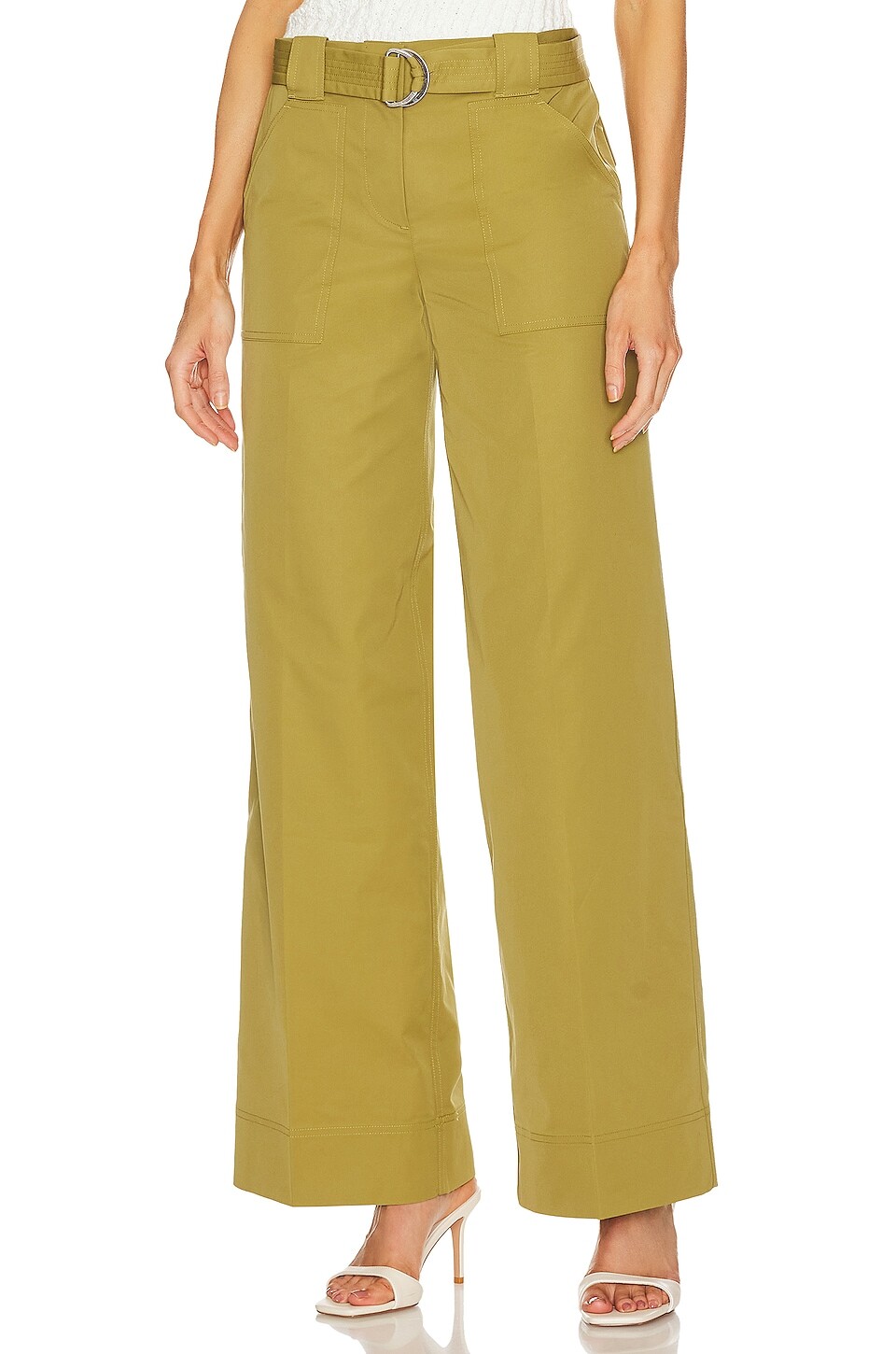 

Брюки L'Academie Kjera Belted, цвет Olive Green