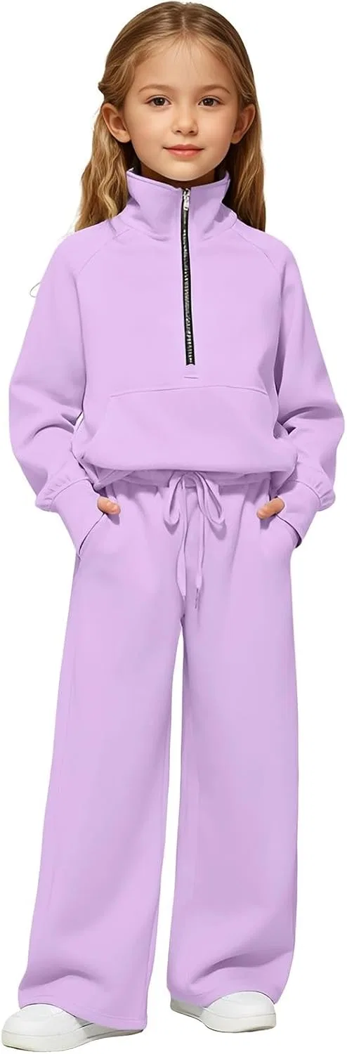 Спортивный костюм для девочек 2 предмета, C-purple