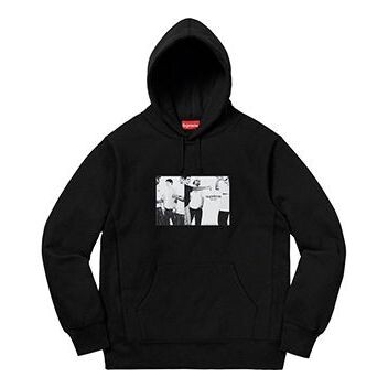 

Толстовка ss19 classic ad hooded sweatshirt Supreme, черный