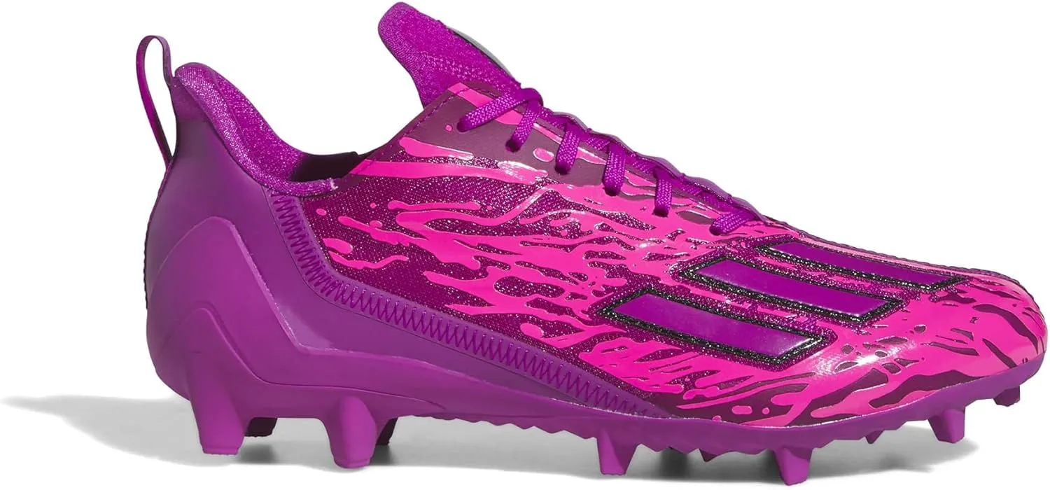 Футбольные бутсы Adidas Adizero для мужчин, фуксия/черный/розовый — фото 3