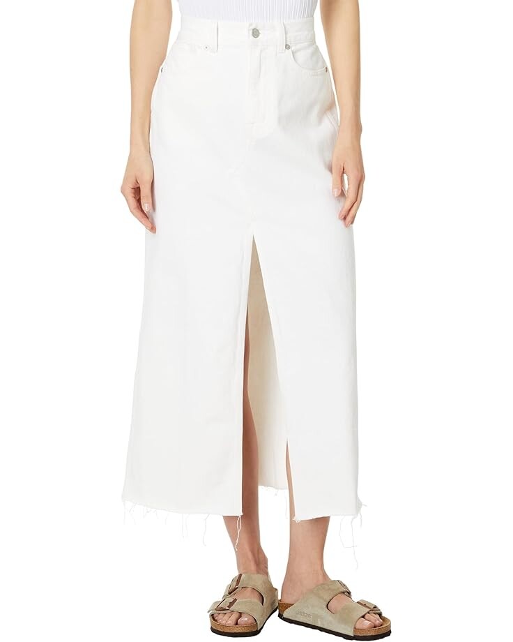 

Юбка Madewell The Rilee Denim Midi Skirt in Tile White, цвет Tile White