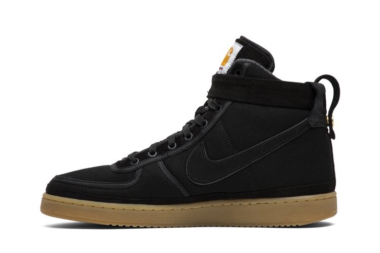 Кроссовки Nike Carhartt WIP x Vandal High Supreme 'Black Gum', черный — фото 3